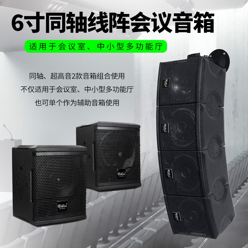Ridiss M6同轴音箱单6寸同轴会议音箱会议室培训室报厅专业音响