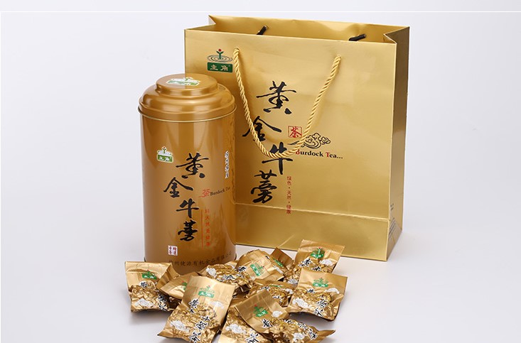 徐州特产主角黄金牛蒡茶铁罐装黄金牛蒡片茶新鲜牛蒡养生茶正品