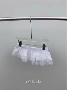 Exclusive type 小众街头女孩芭蕾风松紧腰叠穿加分mini半身短裙