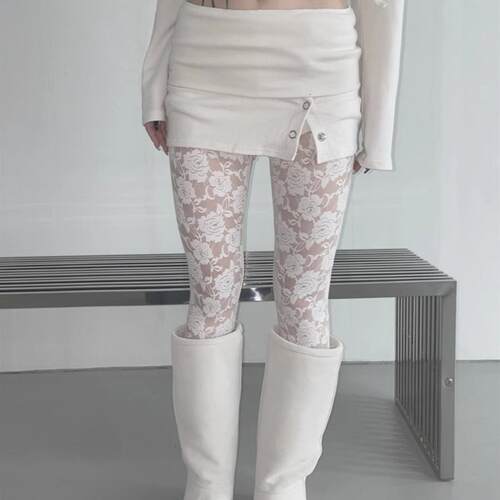 侧按扣设计短裙包臀防走光裙裤