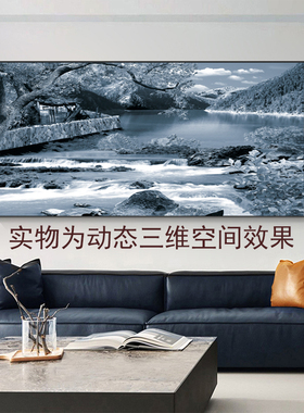 三维光栅立体画5D动态画有机板亚克力纳米画3D装饰画