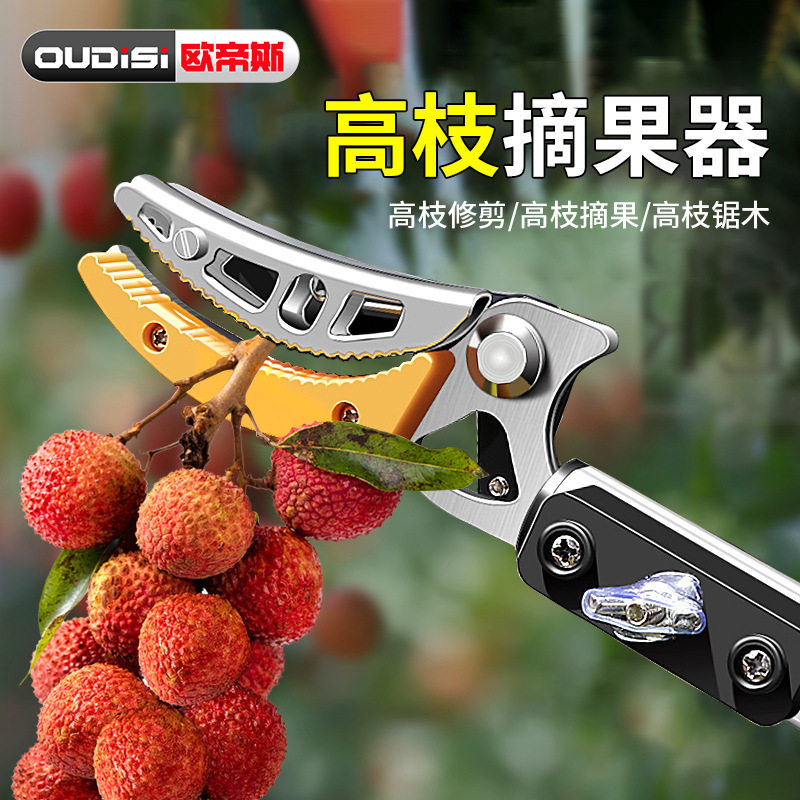 高枝剪伸缩杆摘果剪枇杷果树高空