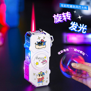 新款发光潮玩炫酷解压陀螺+透明