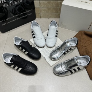 百搭休闲女鞋 真皮平底德训鞋 板鞋 小白鞋 芭慕秀2026春季 运动鞋 新款