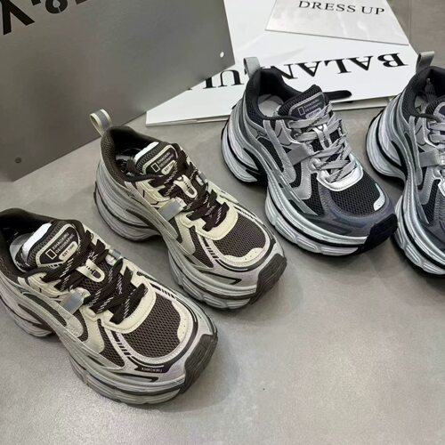 芭慕秀2026秋季新款真皮厚底松糕底休闲百搭女鞋单鞋老爹鞋运动鞋