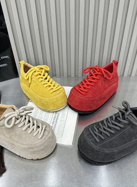 TTYY2026春季新款真皮纯皮厚底内增高勃肯鞋女百搭休闲爆款女鞋