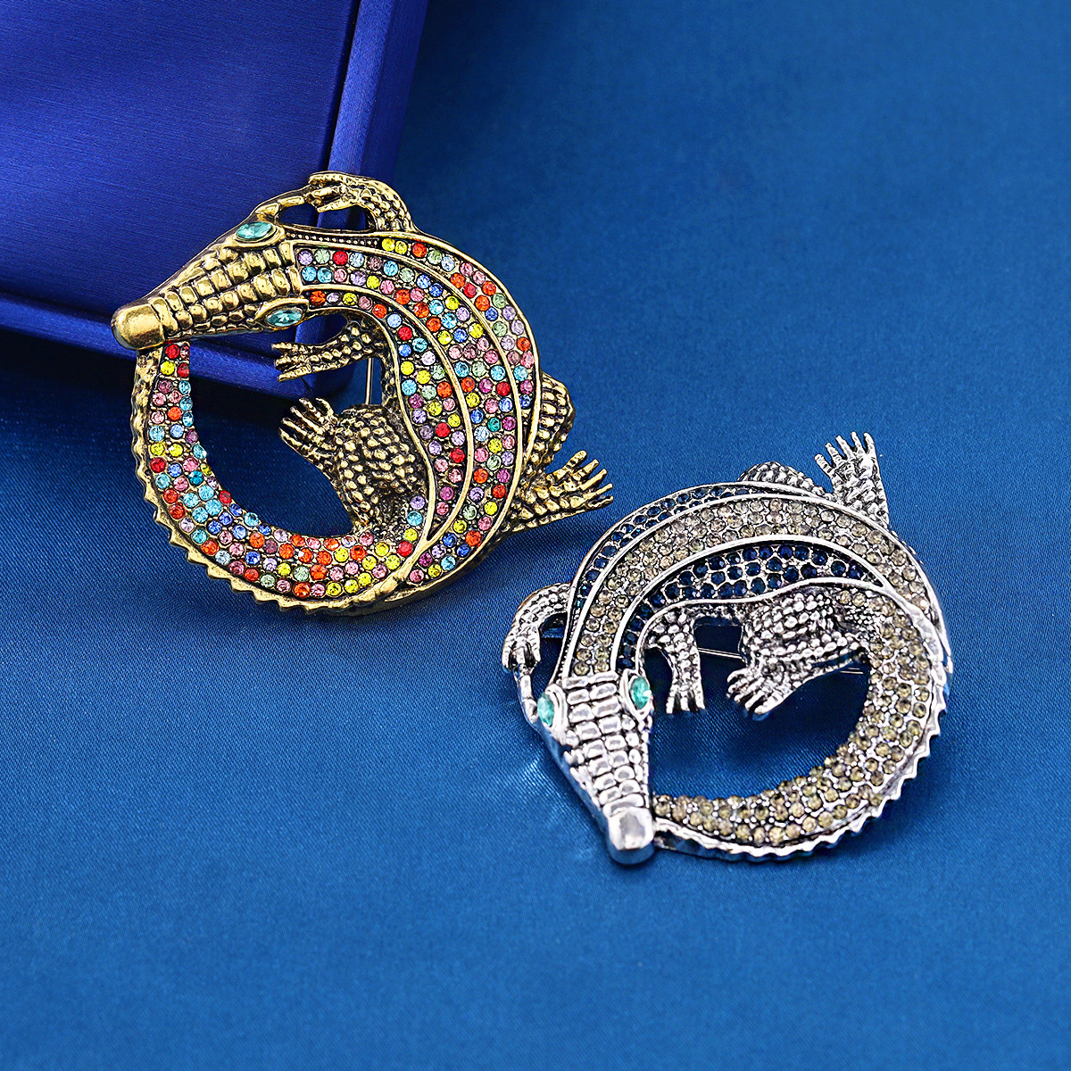 欧美复古时尚新款鳄鱼胸针高档气质合金镶钻动物男士西装外套胸花,饰品/流行首饰/时尚饰品新,胸针,淘宝优惠券,粉丝福利购,淘宝优惠卷