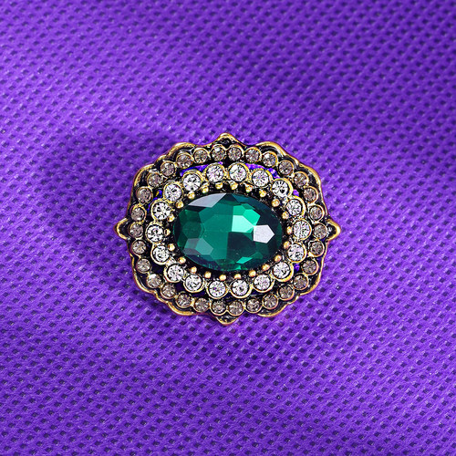 精致时尚绿色胸针防走光别针固定服饰女礼服西装胸花配饰高档气质