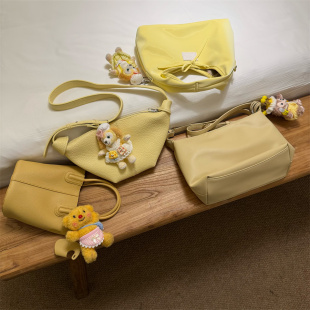 特价 奶黄色女包合集氧气女孩百搭可爱手提单肩斜挎包 芝士奶芙