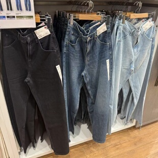 神裤 秋女装宽松廓形牛仔裤弯刀镰刀裤子水洗阔腿裤拖地裤479000