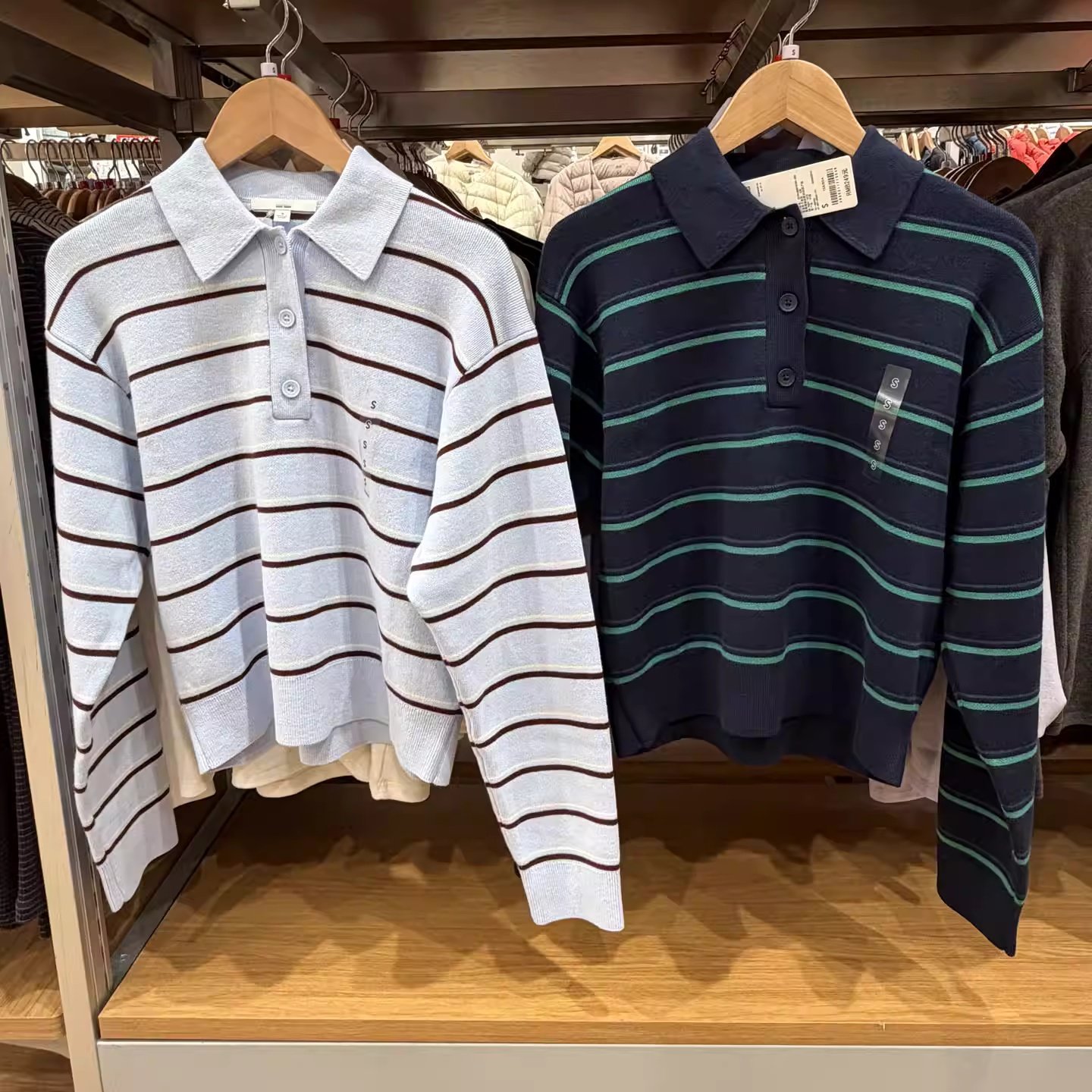 春季女装柔滑棉质POLO领条纹针织衫休闲毛衣毛衫484503/482971,女装/女士精品,POLO衫,淘宝优惠券,粉丝福利购,淘宝优惠卷