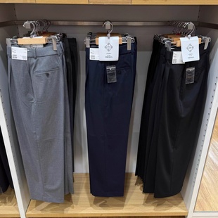 阔感裤 打褶宽腿裤 西裤 通勤休闲高腰裤 469854 日单春秋季 长裤 女装