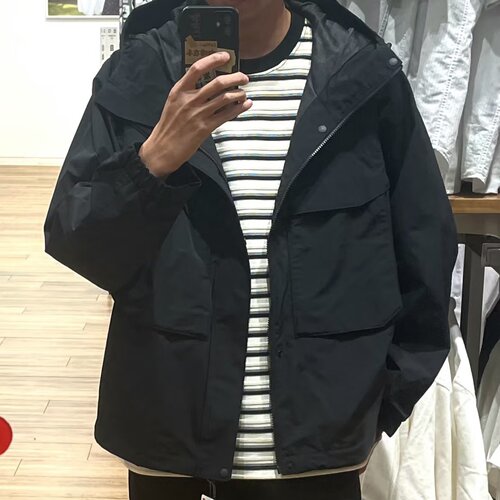 男女装工装防风连帽外套户外休闲宽松夹克冲锋衣478231/482213