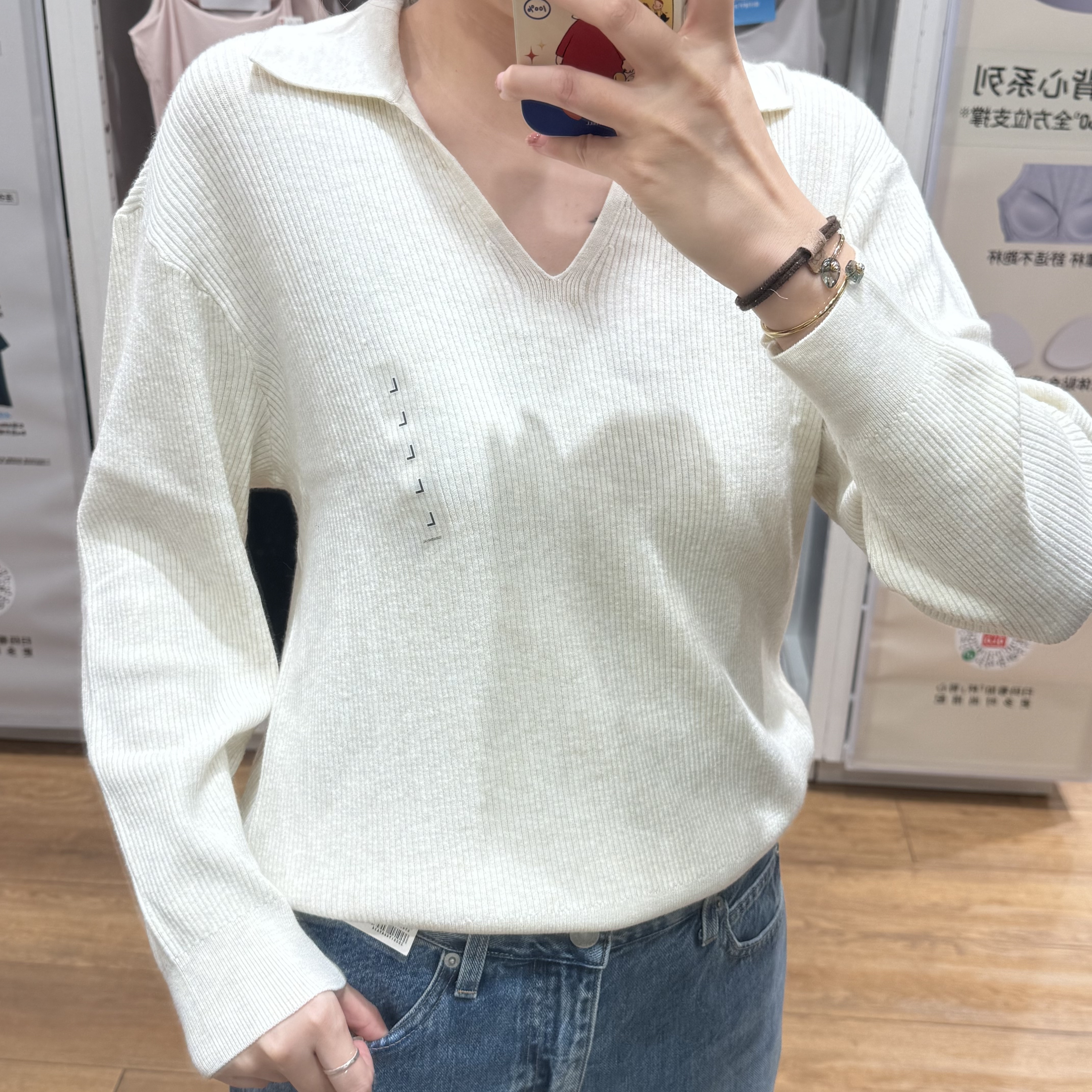 日系女装可机洗罗纹半开领针织衫套头休闲翻领毛衣秋冬新款480414