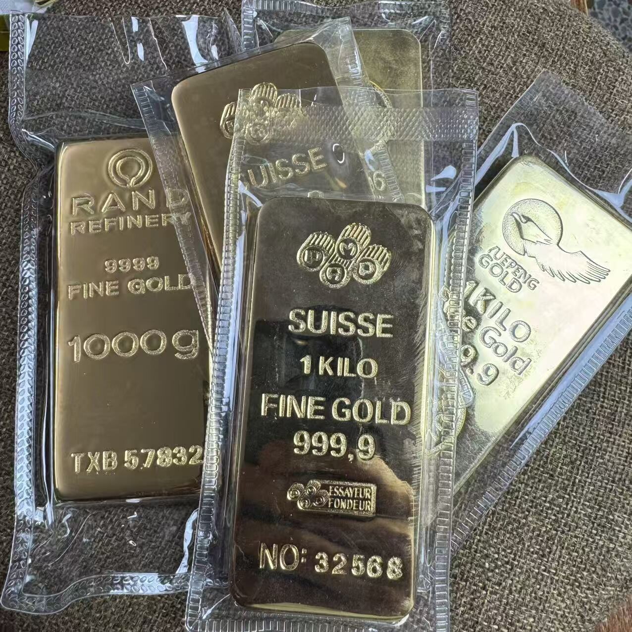 仿真庞博瑞士金条水滴大鹏客厅礼物结婚拍摄新房开业创意装饰银行
