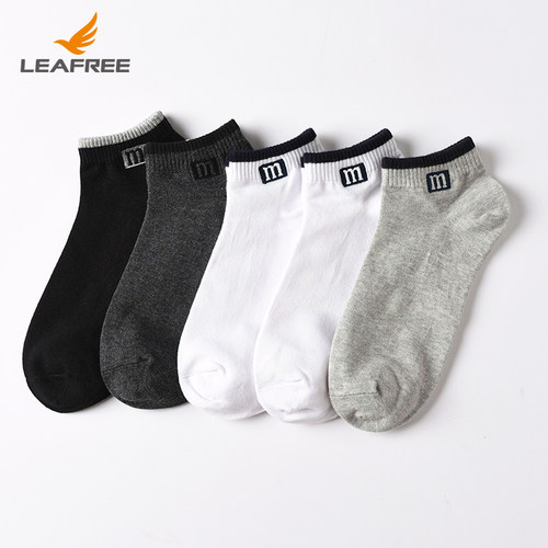 欧迈青夏季薄款纯棉男袜短筒防臭