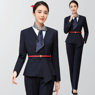 2022新款中国移动工作服女春秋冬装移动公司女营业员长袖工装套装