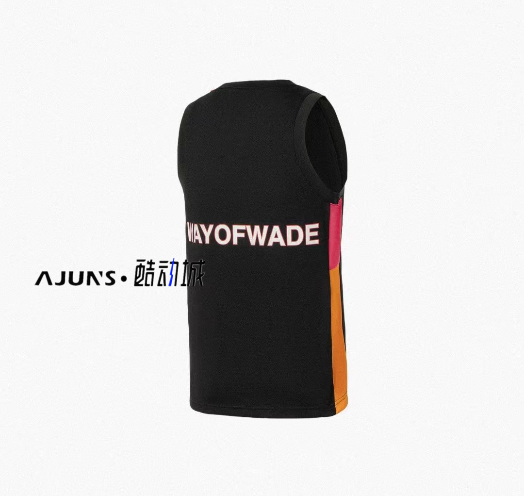 LINING WADE 시리즈 컬러 블로킹 로고 프린트 농구 조끼 남성용 블랙 통기성 AAYS041-