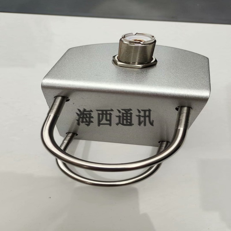 车载电台手台UV短波 天线阳台管状安装夹边卡边固定座双M母转接头