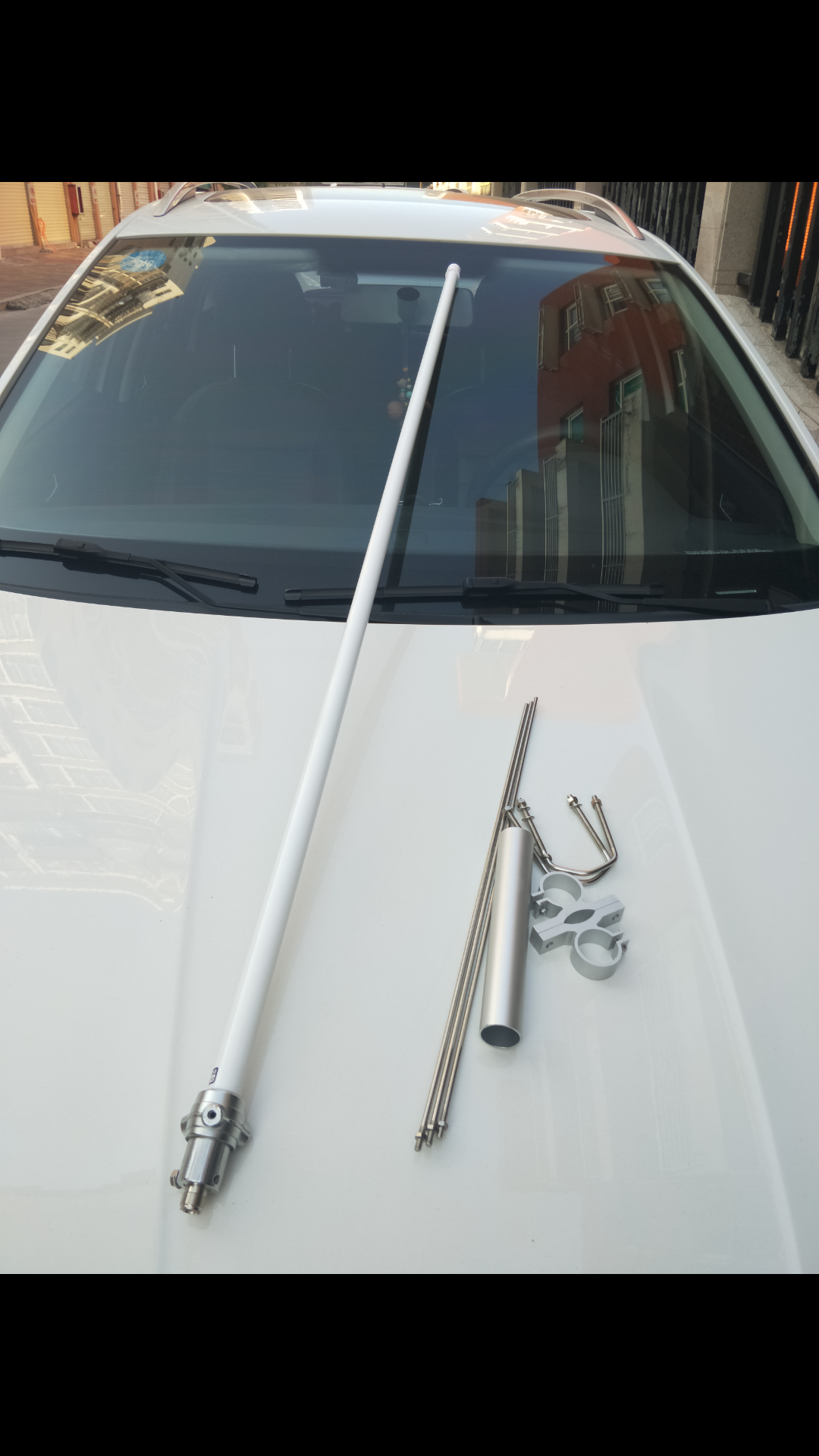 118－136Mhz室外玻璃钢天线高增益棒子苗子120兆中继天线频点可定