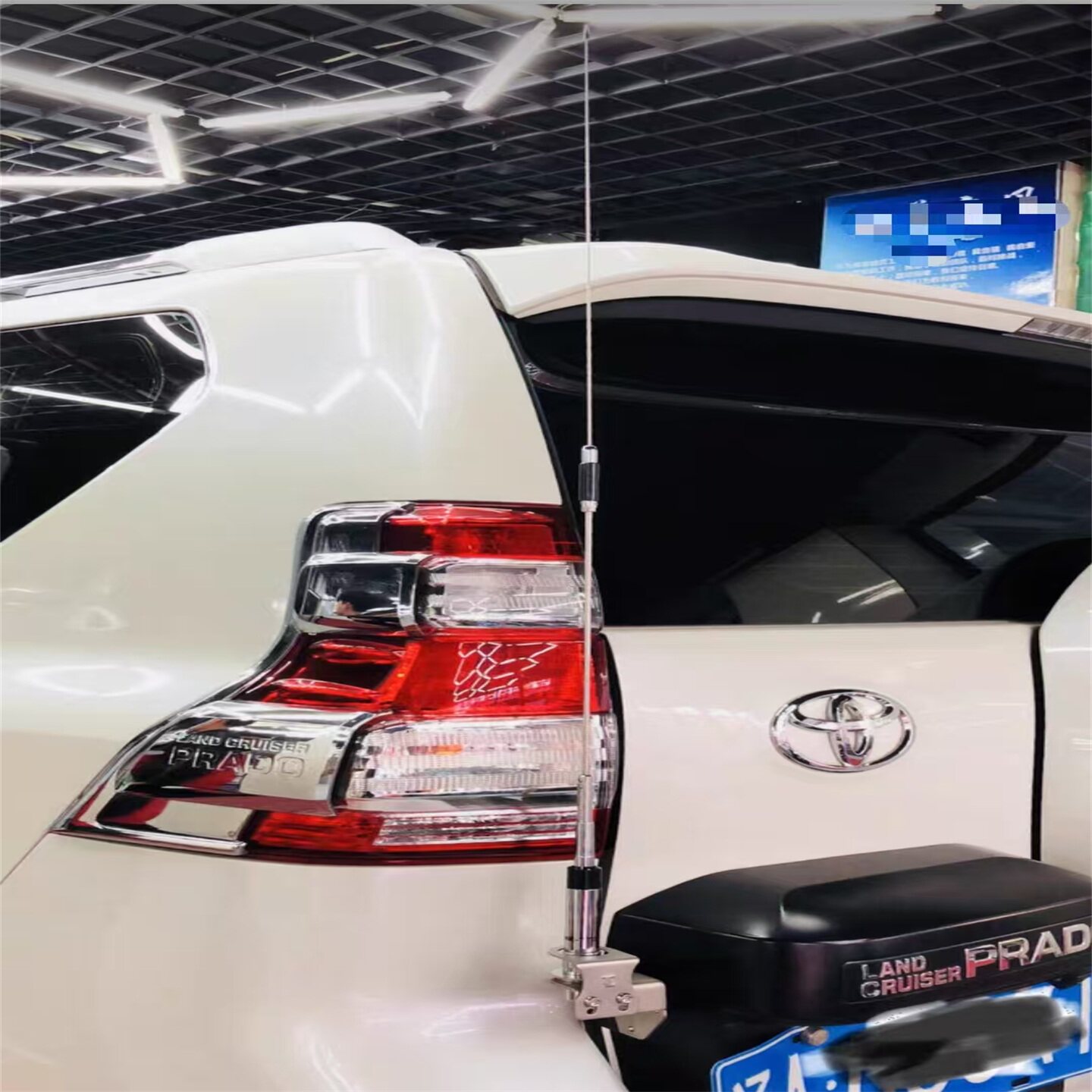 适配丰田普拉多霸道LC120/LC150/2700/GX40专用防盗装饰天线支架