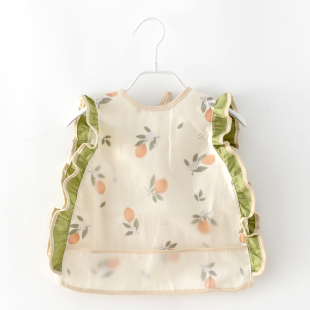 儿童幼儿园罩衣 防脏防水吃饭反穿衣婴儿外穿围兜薄款 夏季 宝宝无袖