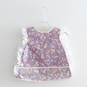 婴儿免洗单层吃饭围兜宝宝防水防油罩衣春夏薄款 儿童防脏反穿衣