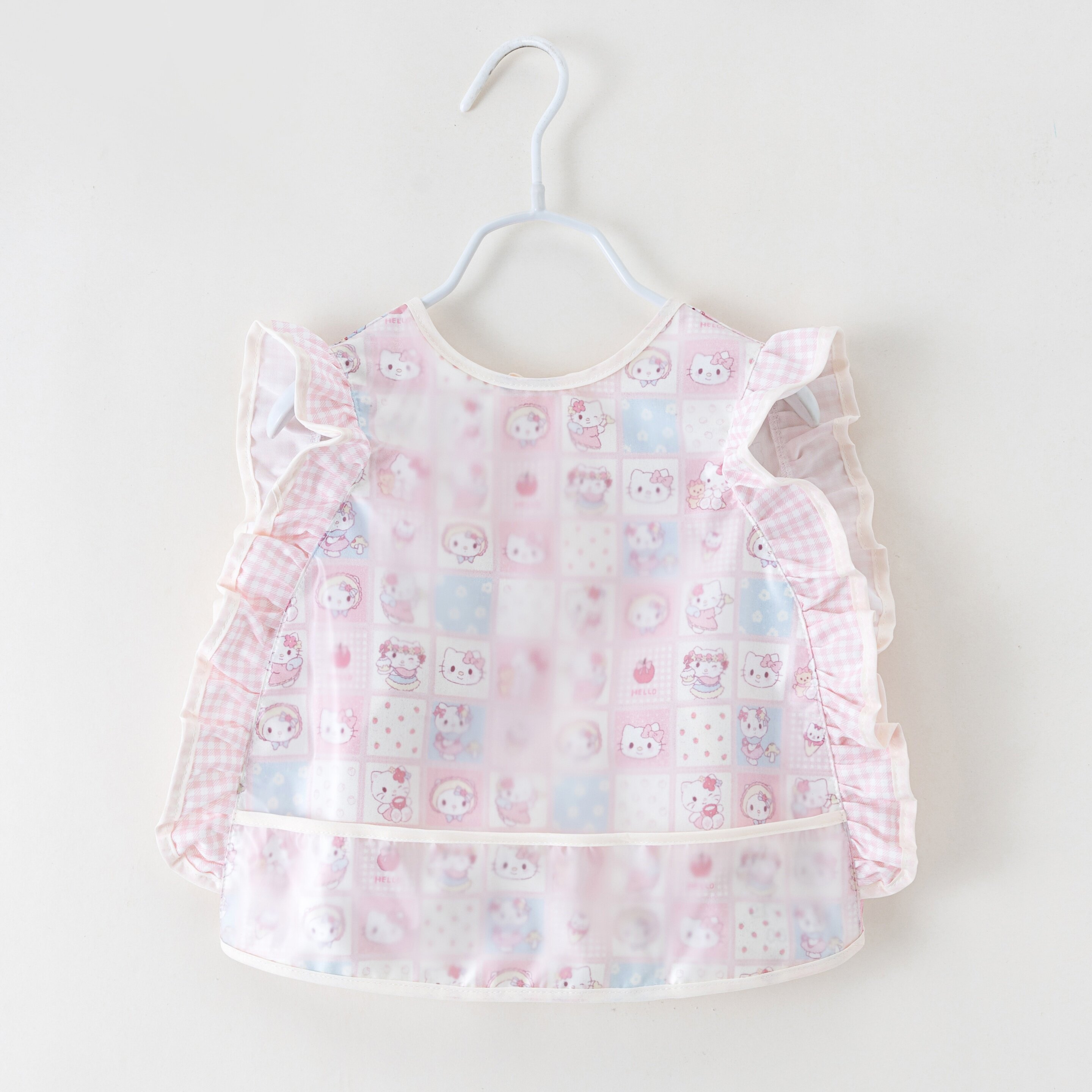 婴儿洋气可爱防水吃饭衣宝宝外穿防脏罩衣儿童无袖薄款反穿衣围兜