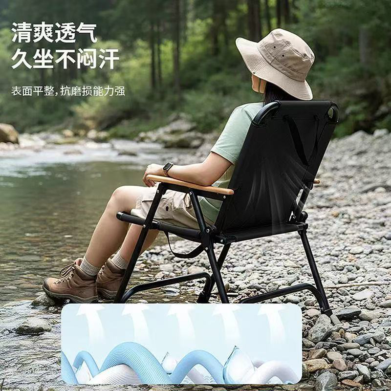 连体克米特折叠椅便携式露营桌椅一体野炊椅钓鱼折叠椅子凳子加厚