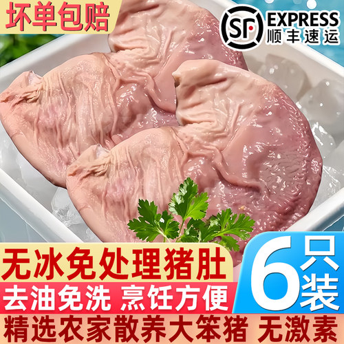 农家散养土猪冷冻猪肚去油免洗