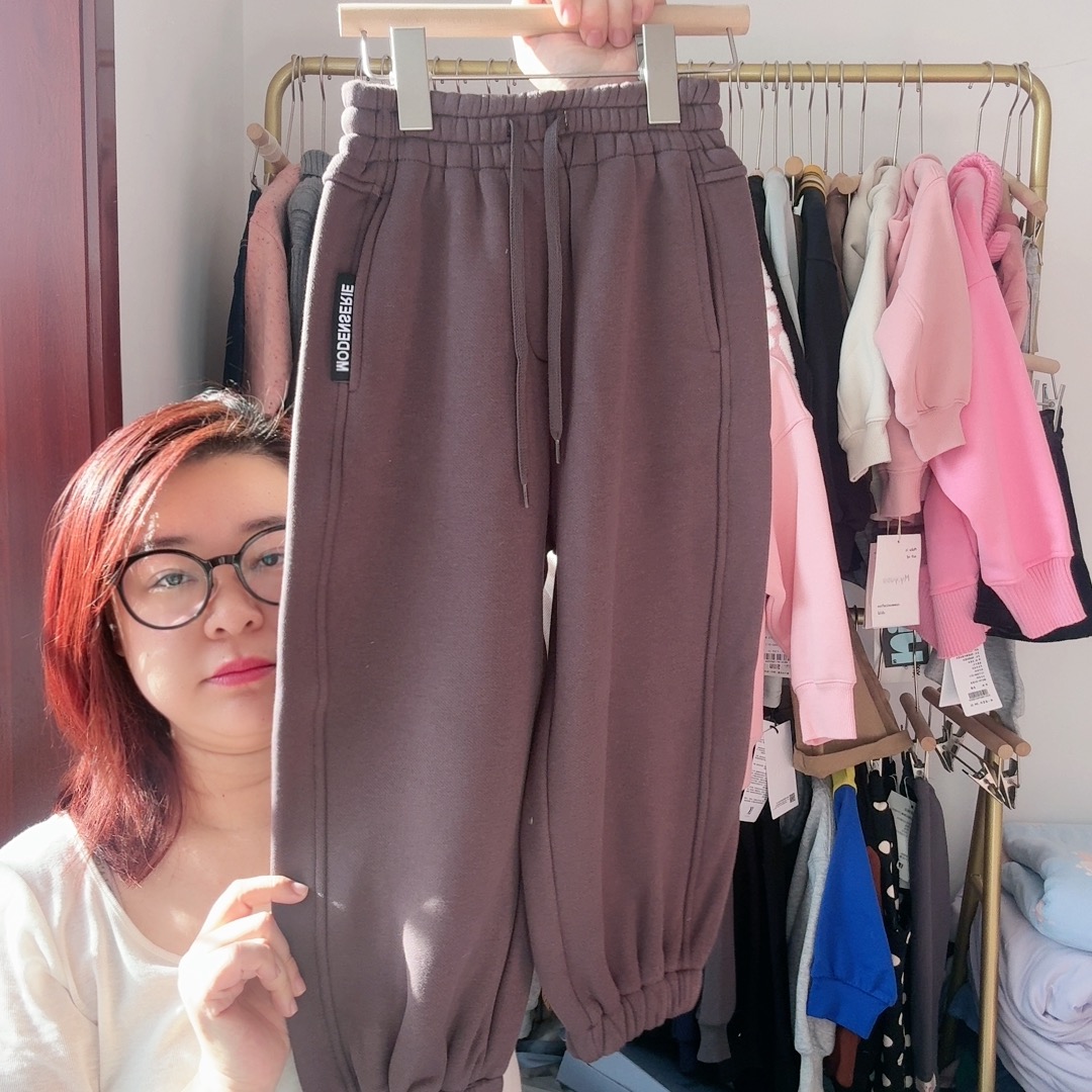 欧卡星超高性价比加绒卫裤  120  140  150  160  170 售完无补