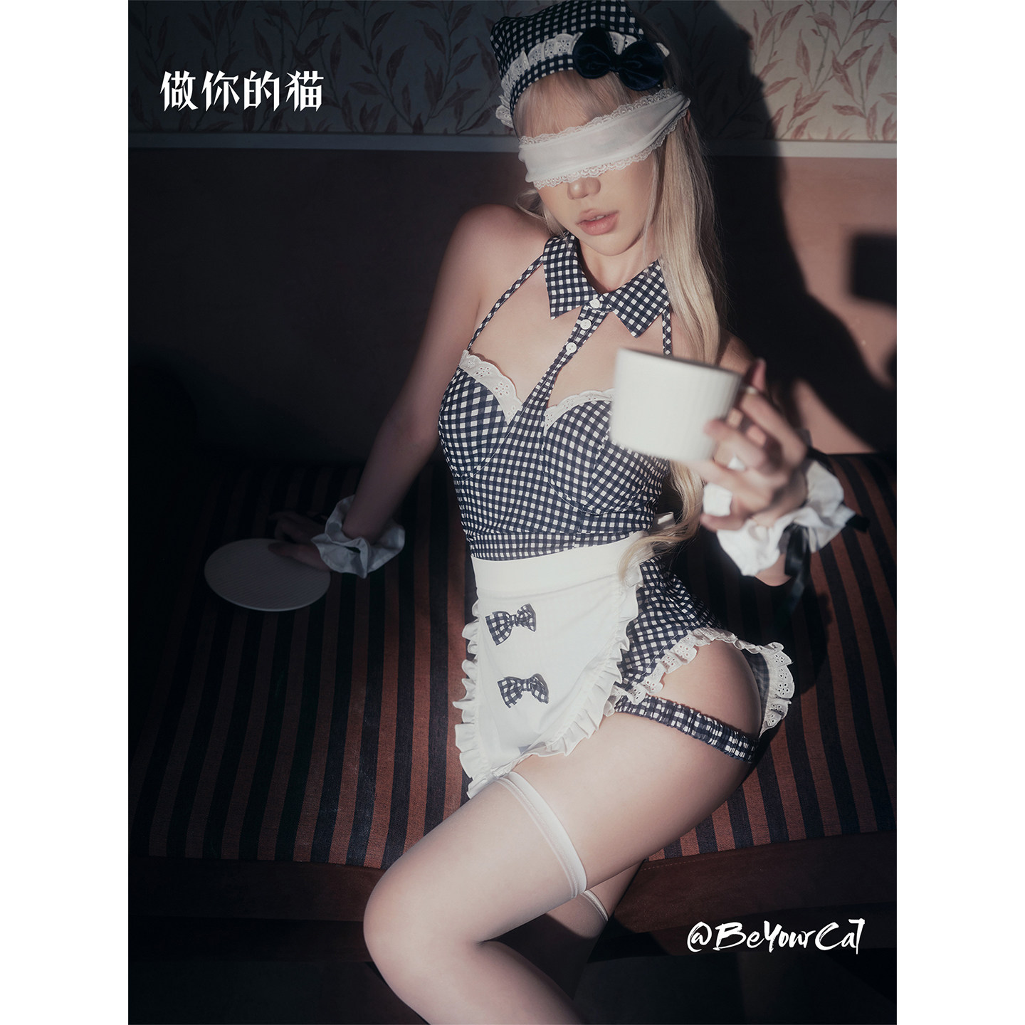做你的猫：奶味町娘*日系甜美性感小厨娘制服女仆cos装纯欲风套装