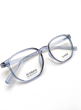 韩国VIOS 1539透明蓝色超轻质感眼镜框架 线下品质佩戴舒适好看