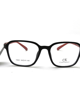 CK(CaieinKeiain) 18001黑红色超轻TR近视眼镜框架 佩戴舒适百搭