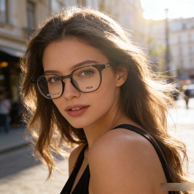 帕莎超轻舒适圆框近视眼镜架耐用