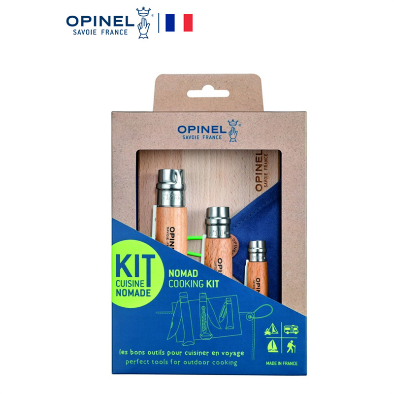 23新款法国OPINEL欧皮耐尔游牧者野餐厨刀组带开瓶器户外露营野营