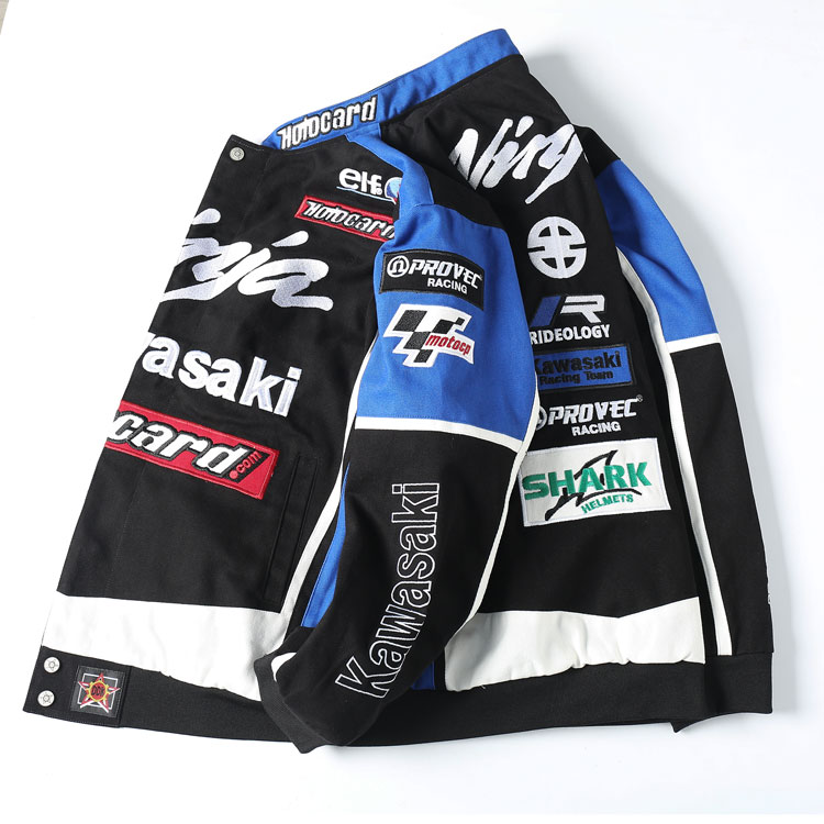 杜戴克加厚秋冬帅气机车服