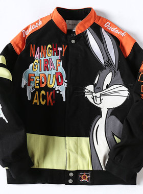 2022新款杜戴克潮牌加厚宽松棒球服刺绣外套秋冬水洗男女夹克