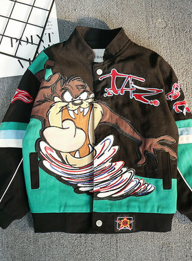 杜戴克2020新款男童上衣卡通长袖纯棉春秋外套宝宝儿童童装