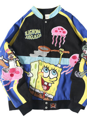 秋冬男女夹克外套工装宽松纯棉拉链长袖立领外穿潮牌休闲