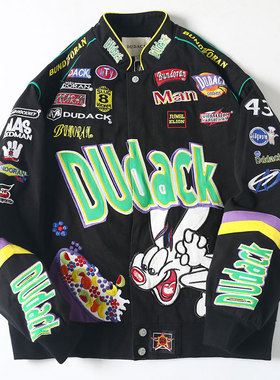 杜戴克20新款秋冬潮牌男女外套刺绣夹克