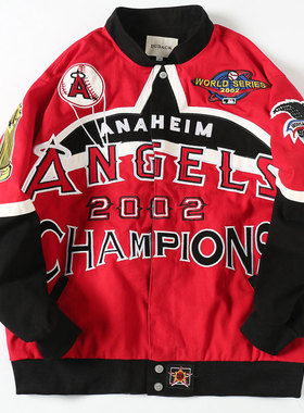 杜戴克2024新款男女潮牌外穿刺绣长袖棒球服外套绣花秋冬加厚夹克