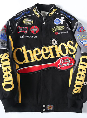 杜戴克2022新款韩版棉服男女潮牌bf宽松外套棉衣中长款机车棒球服