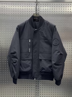 冬季新款男士高端轻薄羽绒服潮牌时尚棒球领白鸭绒外套百搭棒球服