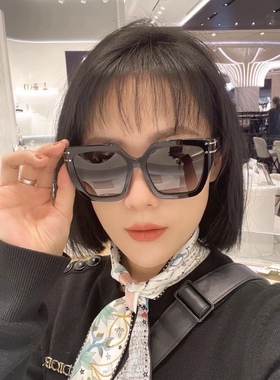 S10F个性方形遮阳百搭复古墨镜女方形板材太阳镜迪系可换偏光片