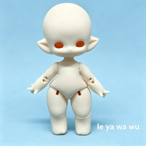 3D打印呼呼体超萌比例BJD娃娃6分头娃娃bjd棉糖体成品bjg娃娃素体