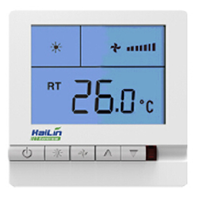 hailin中央空调温控器开关控制面板hL108DB2风机盘管水冷控制器