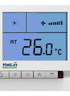 hailin中央空调温控器开关控制面板hL108DB2风机盘管水冷控制器