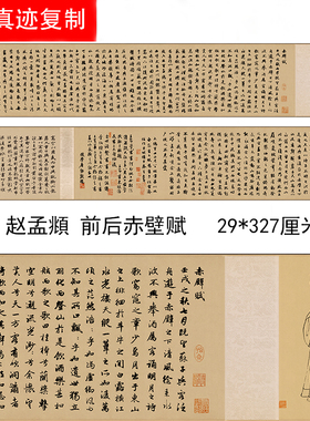 赵孟頫苏轼前后赤壁赋古代书法