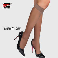 Red chili velvet mid-calf stockings with half-length concealer not reaching the knee, women's 30D summer non-slippage and anti-snagging thumbnail 5